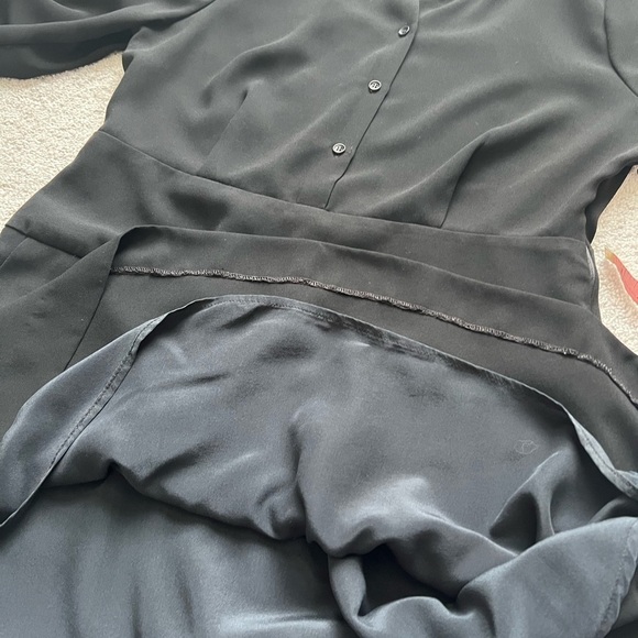 Coach dress with detachable chambray collar, black, size 14 EUC - Picture 11 of 12